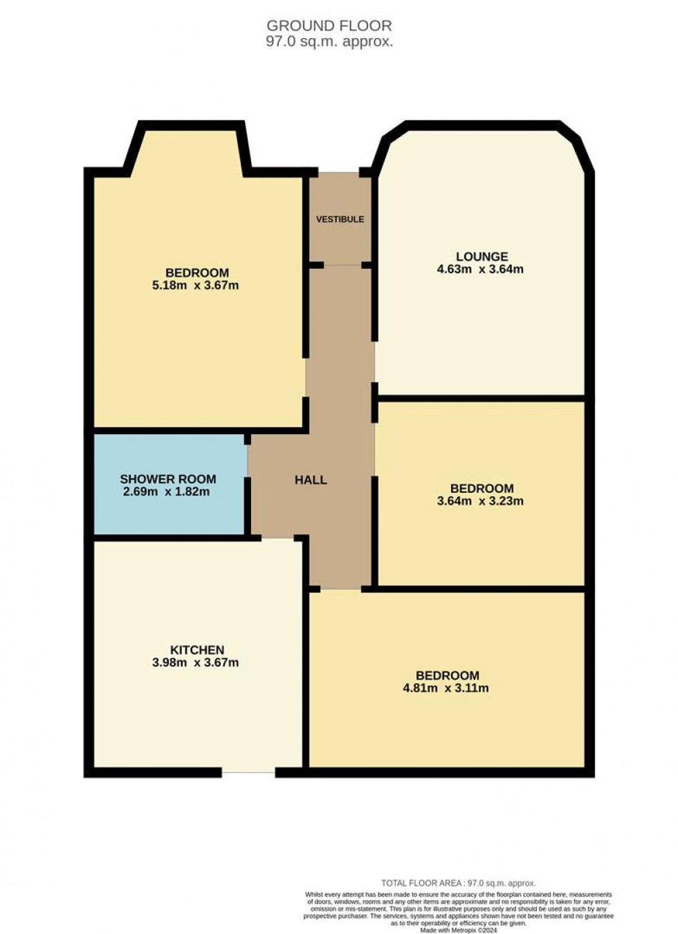 Floorplan for Strathmartine Road, Dundee