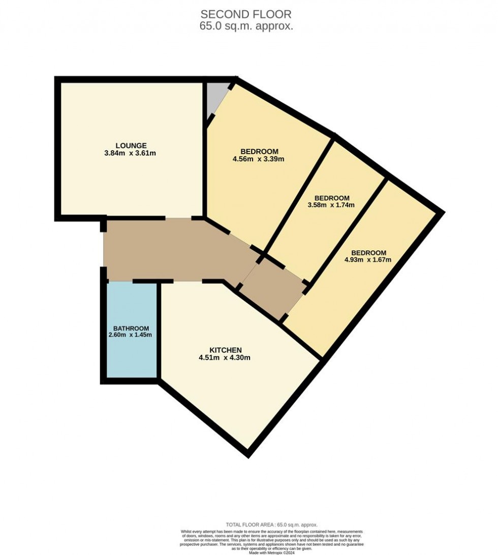 Floorplan for Maitland Street, Dundee