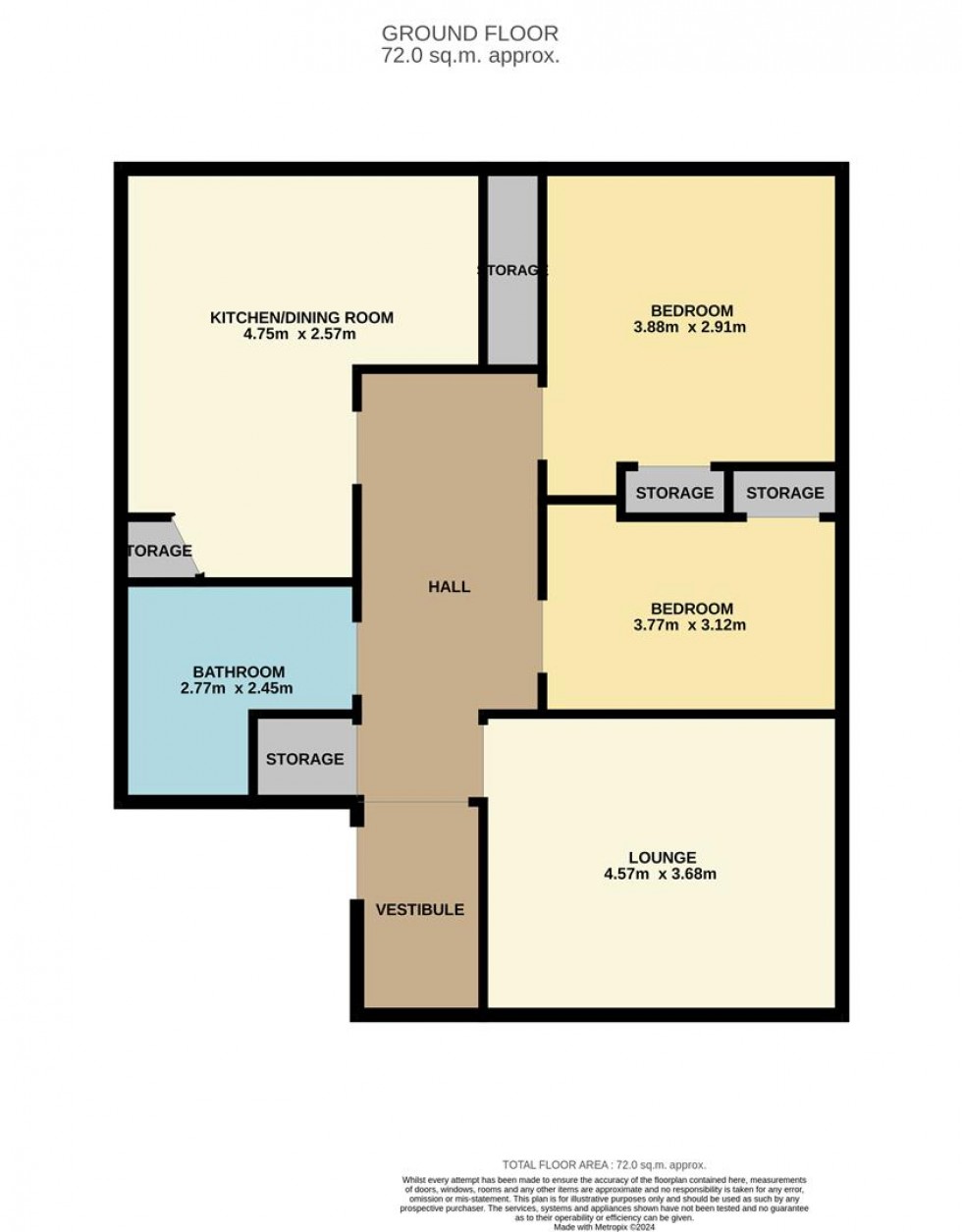 Floorplan for Elm Court, Elm Street, Dundee