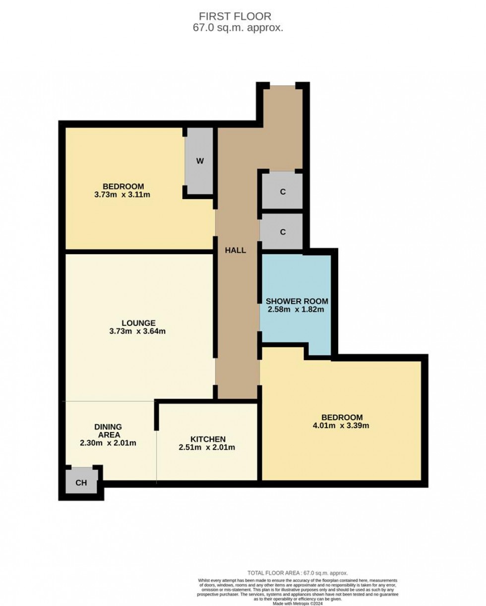 Floorplan for High Street, Carnoustie