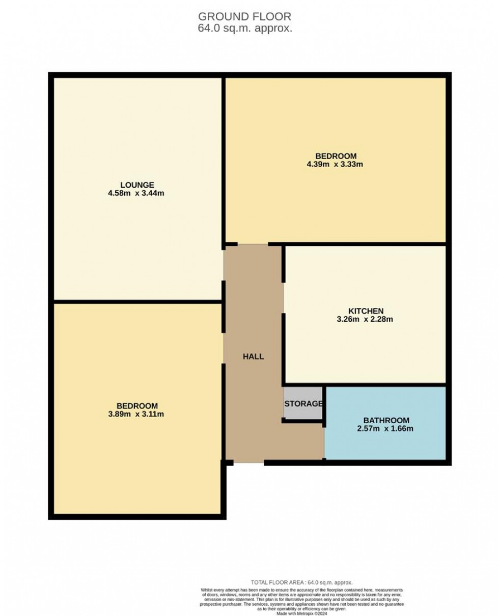 Floorplan for Tullideph Street, Dundee