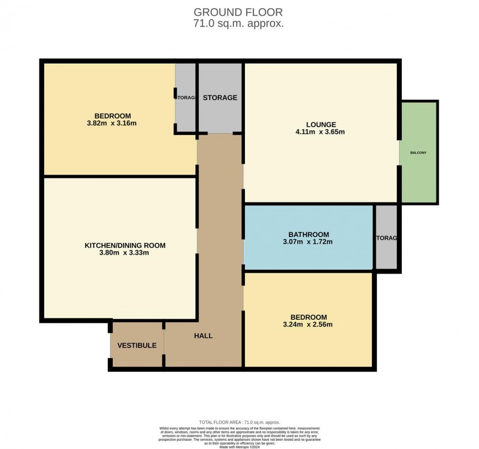 Floorplan for Benvie Road, Dundee