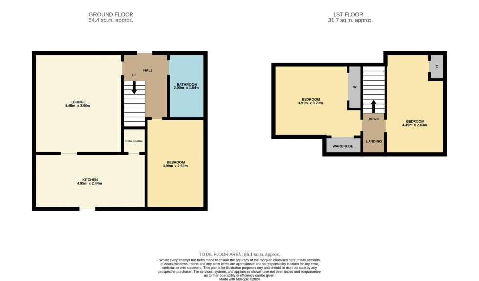 Floorplan for Slade Gardens, Kirriemuir