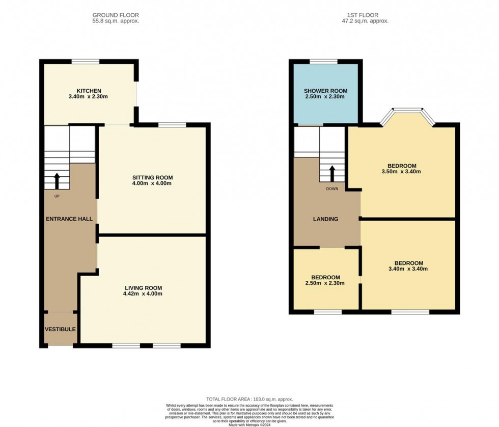 Floorplan for Maule Street, Carnoustie