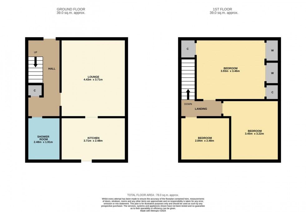 Floorplan for Craigie Avenue, Dundee