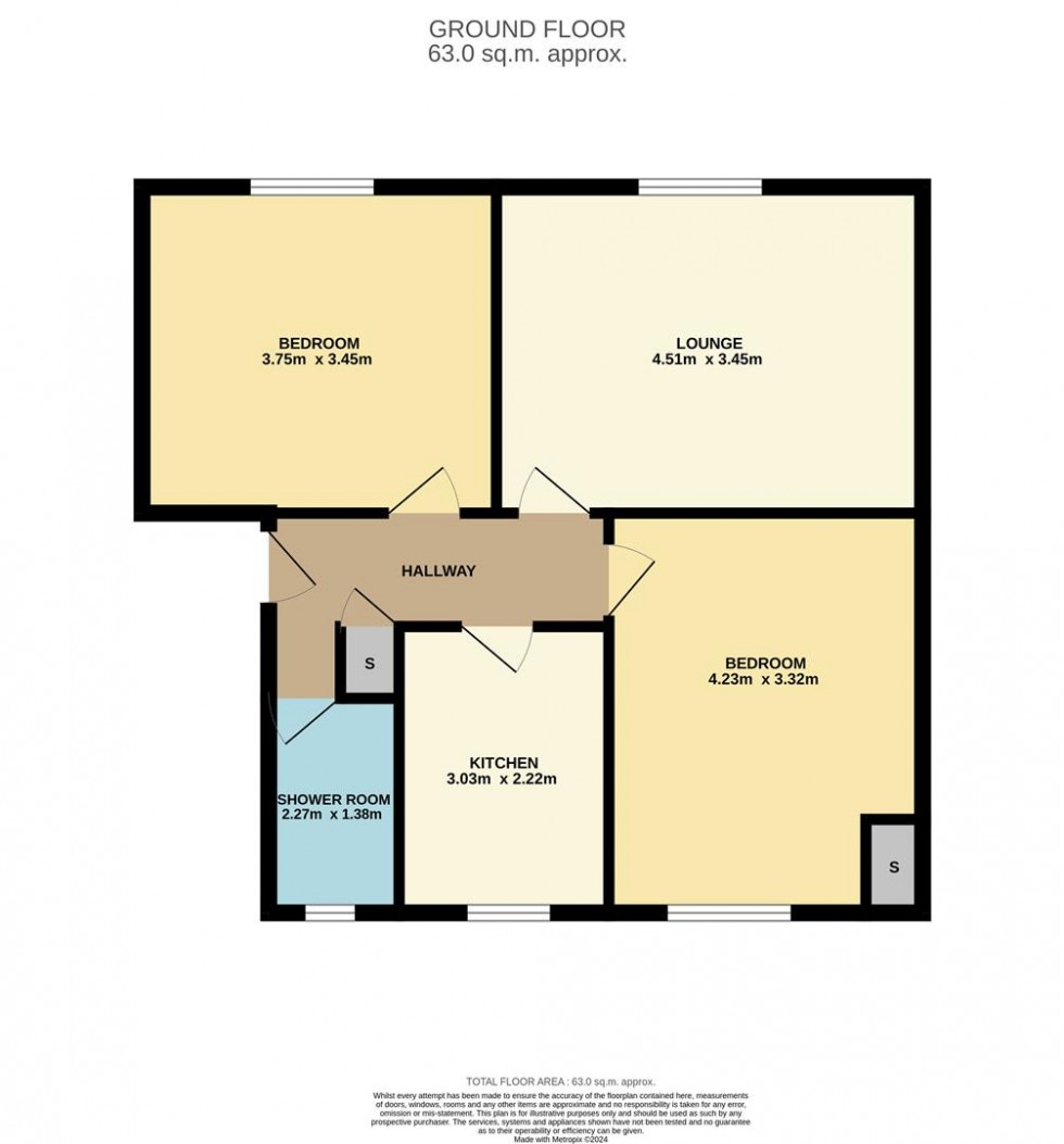 Floorplan for Tullideph Street, Dundee