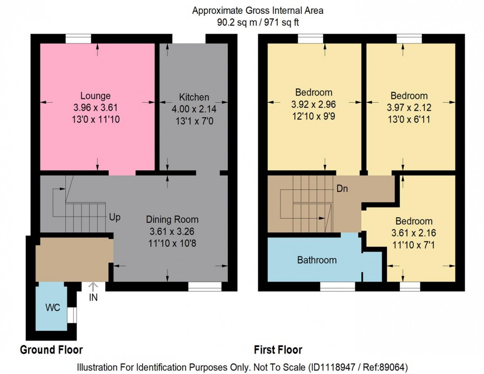 Floorplan for Dalcraig Crescent, Dundee