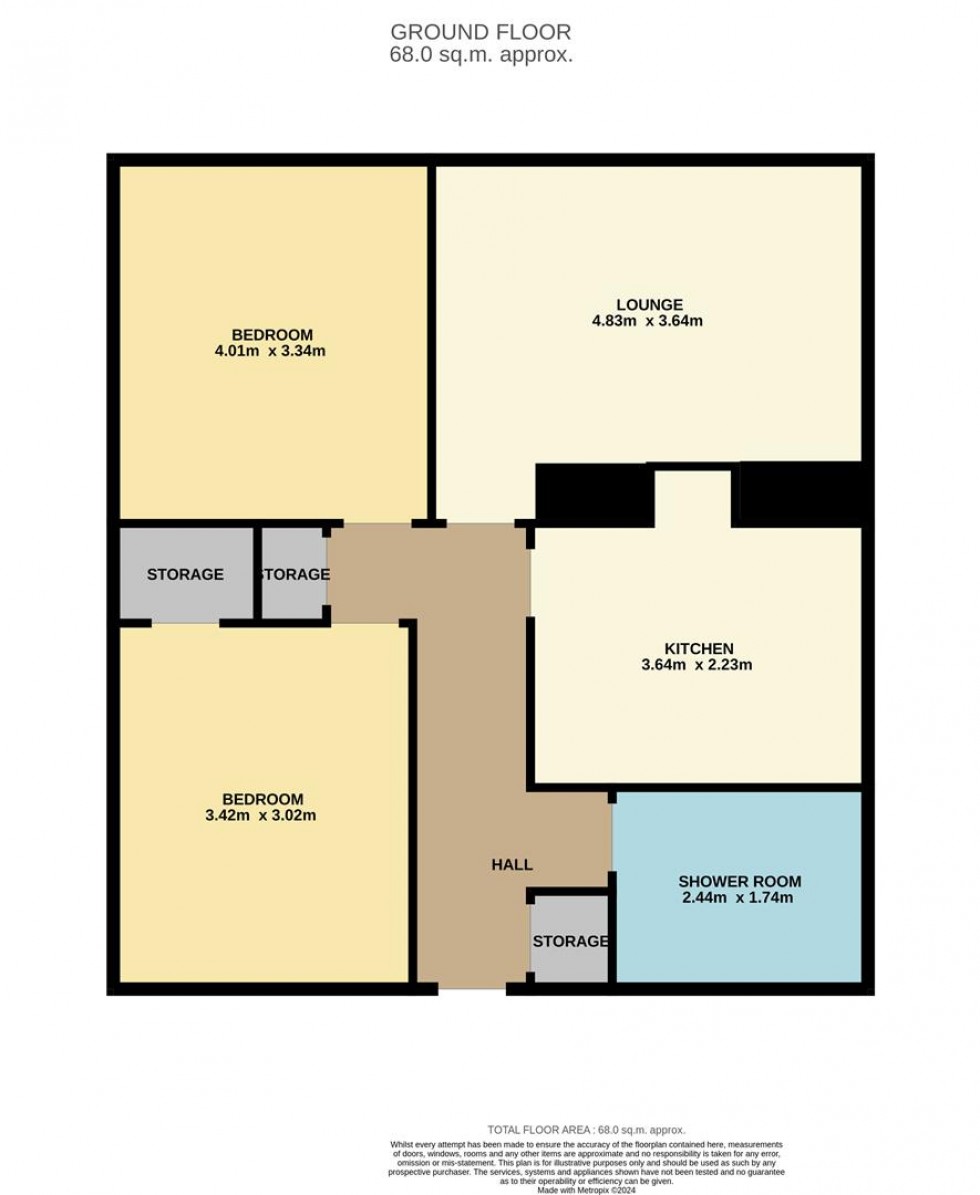 Floorplan for Aboyne Avenue, Dundee