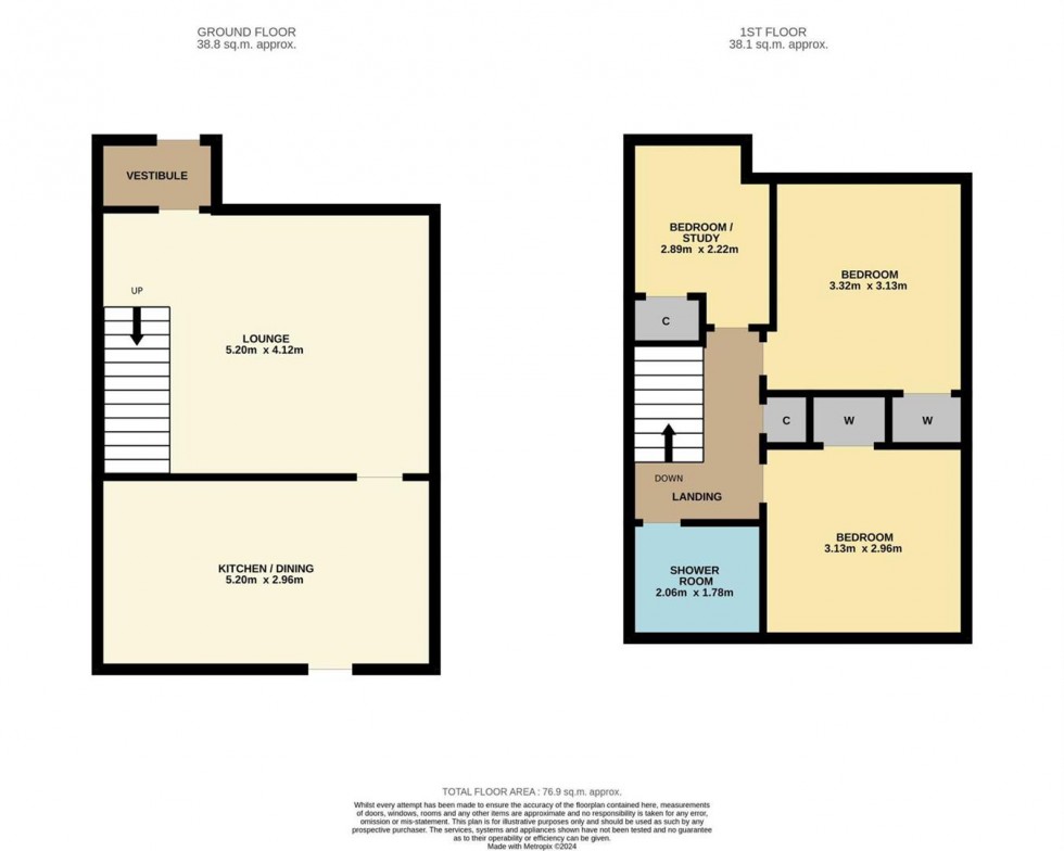 Floorplan for Broadford Terrace, Broughty Ferry, Dundee