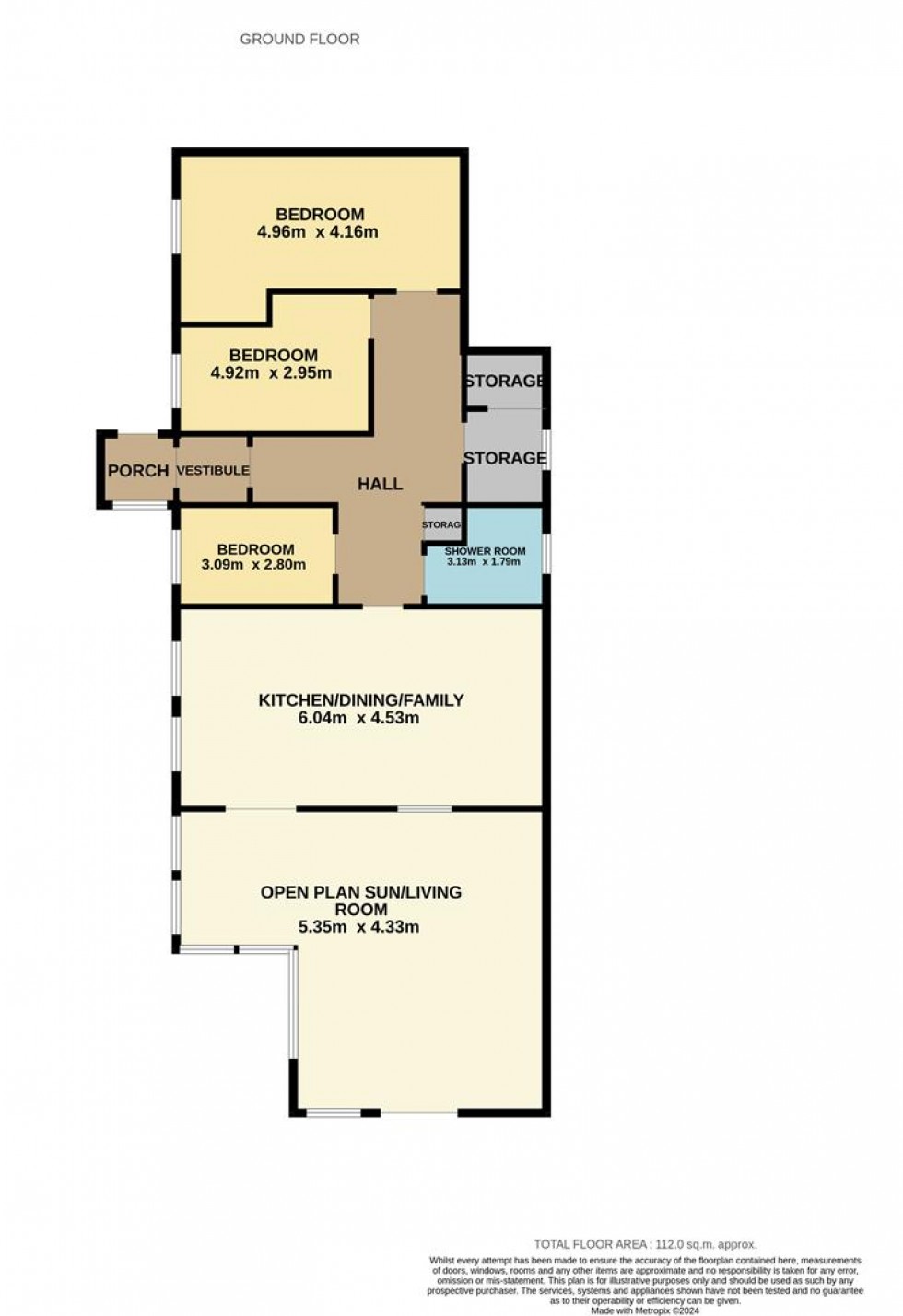 Floorplan for Tayside Street, Carnoustie