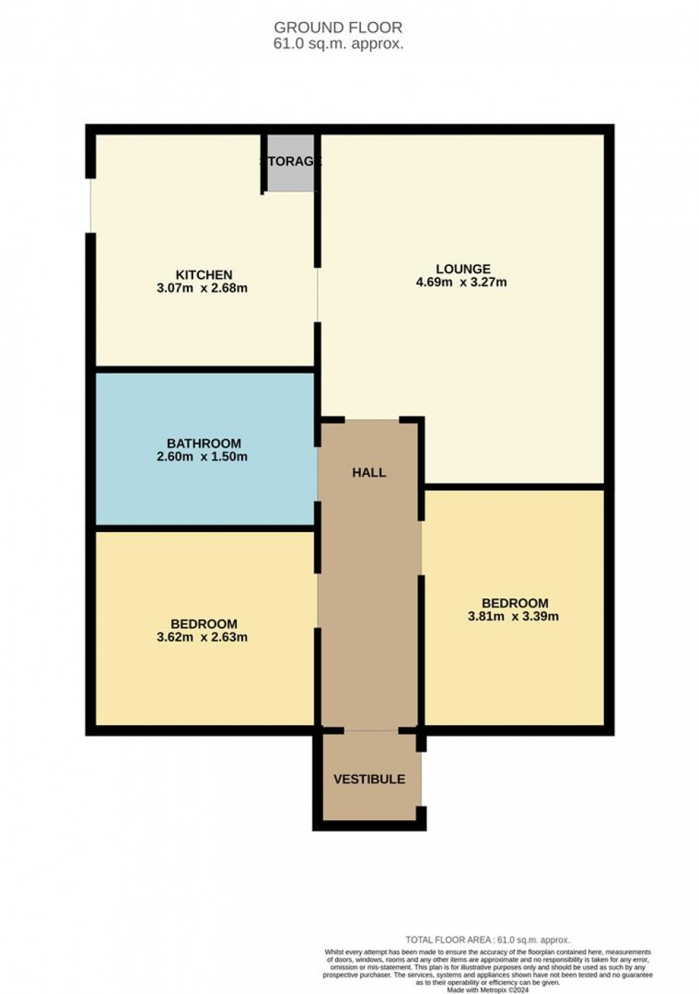 Floorplan for Wheatley Street, Methil, Leven