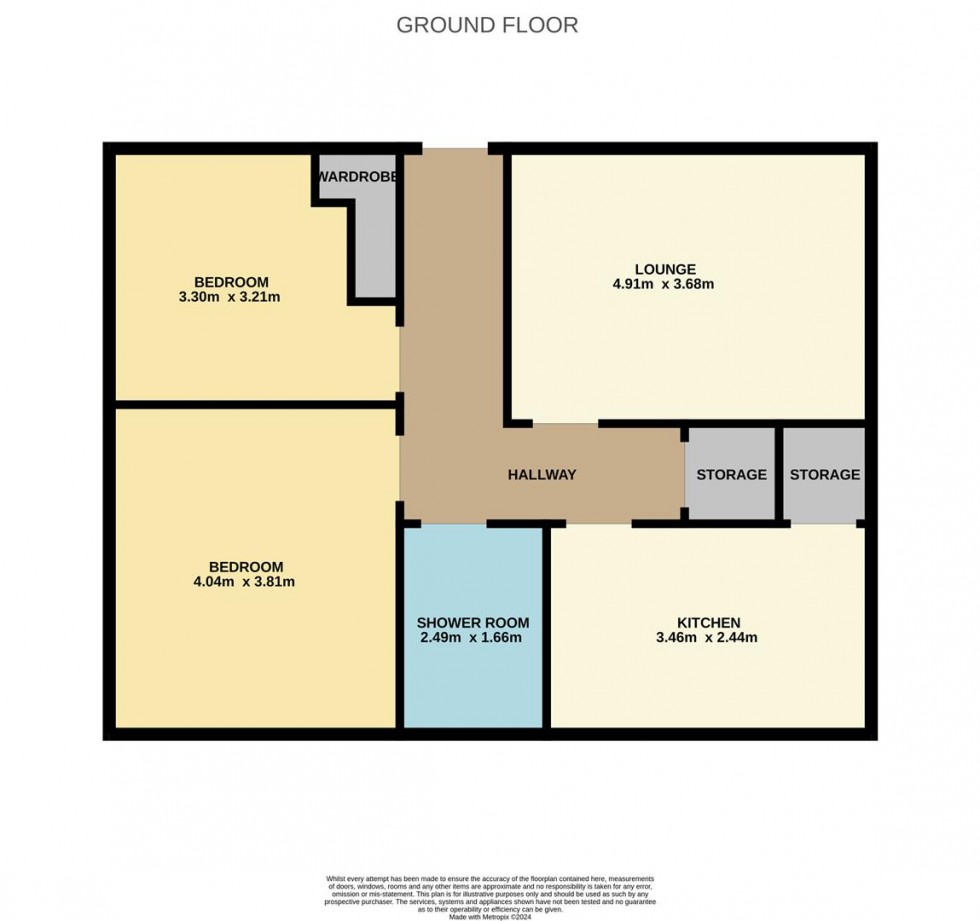 Floorplan for Ambleside Avenue, Dundee