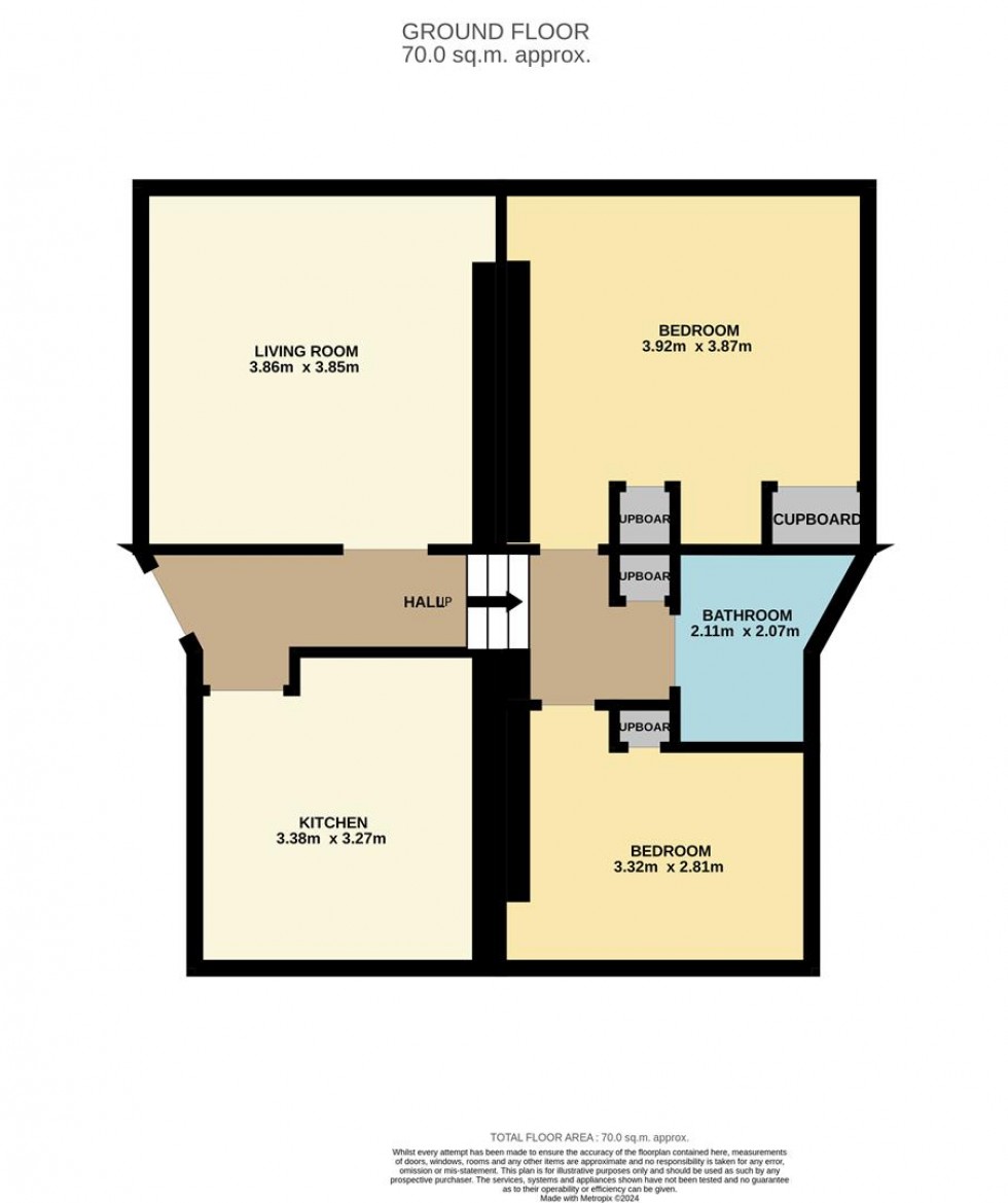 Floorplan for 13 Arklay Street, Dundee