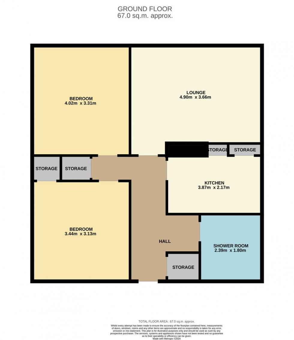 Floorplan for Kemnay Gardens, Dundee