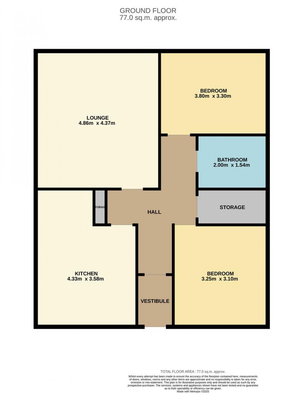 Floorplan for Commercial Road, Ladybank, Cupar