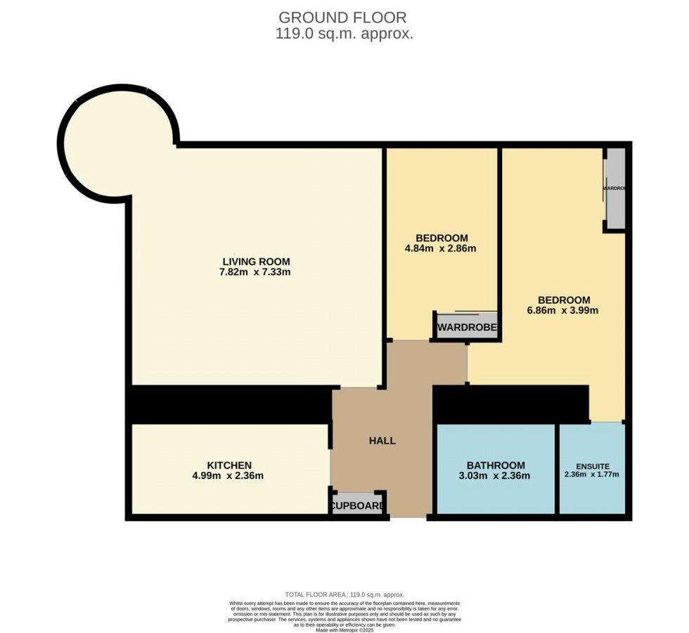 Floorplan for South Drive, Liff, Dundee