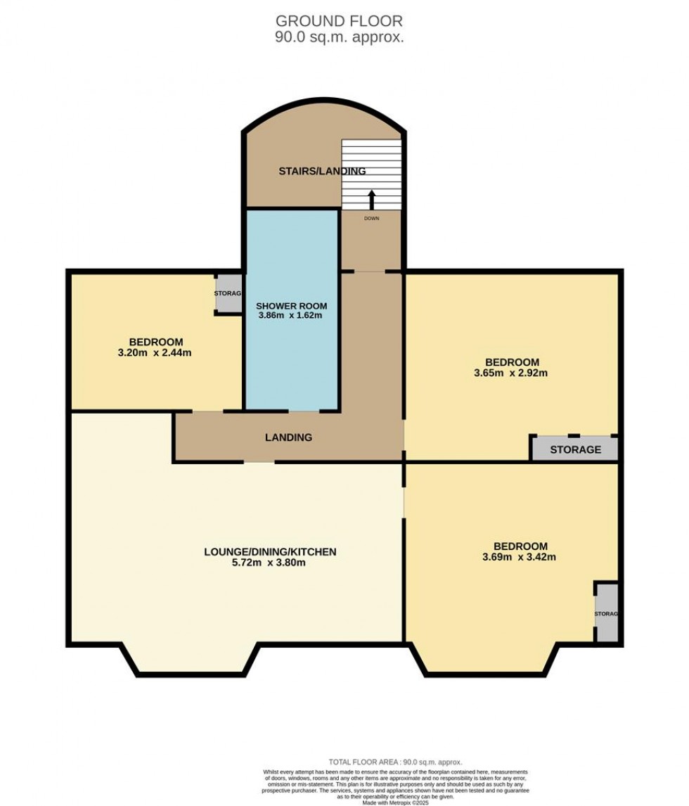 Floorplan for Church Street, Newtyle