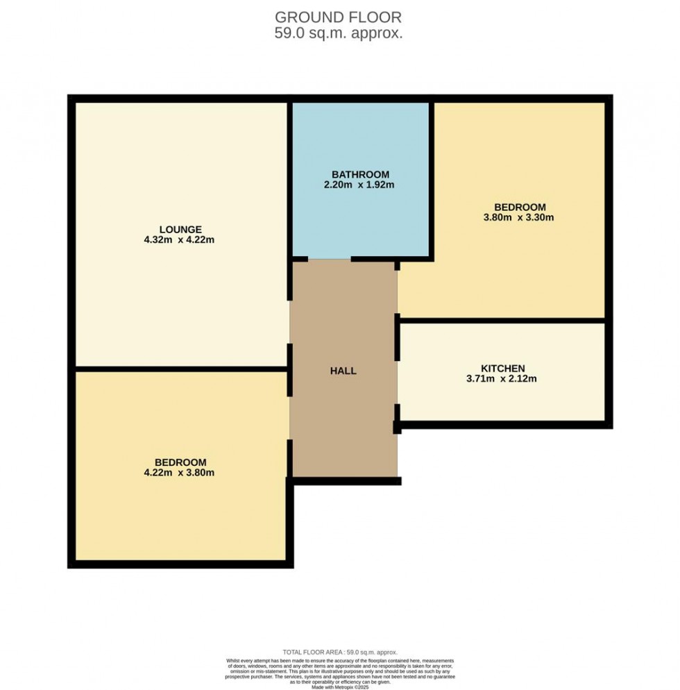 Floorplan for Tullideph Road, Dundee